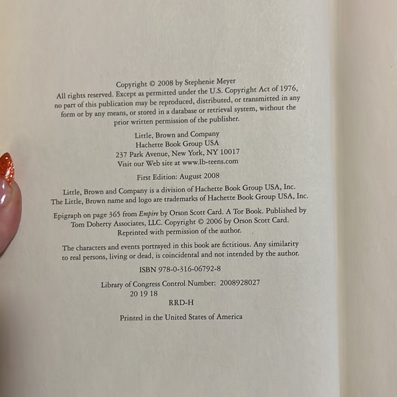 Breaking Dawn, First Edition August 2008 - Picture 4 of 6